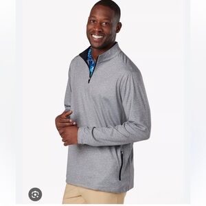 Chubbies The Lakeside Movementum Gray Quarter-Zip Pullover